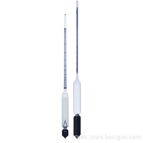Professional Laboratory Glass Alcohol Meter Tester Set for Fuels and Liquids Including Gasoline, Petrol, Diesel, and Oil